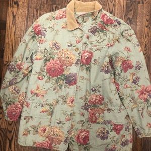Vintage Floral Chore Jacket